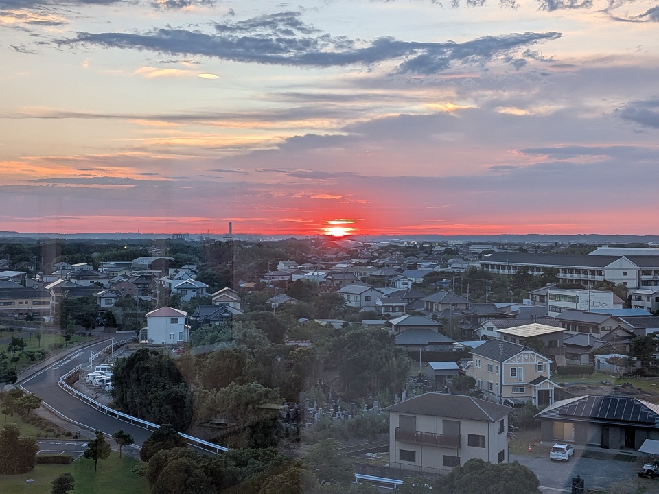 夕日